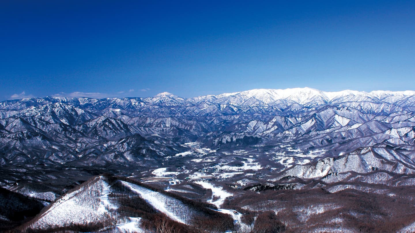 たかつえスキー場からの眺め