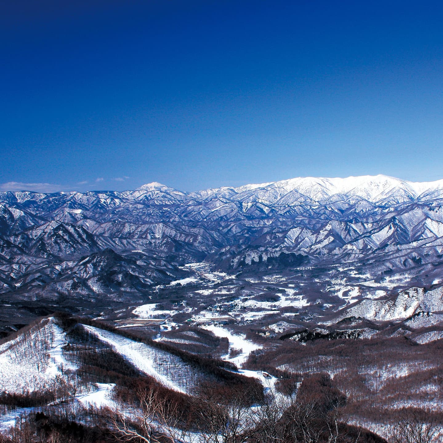 たかつえスキー場からの眺め