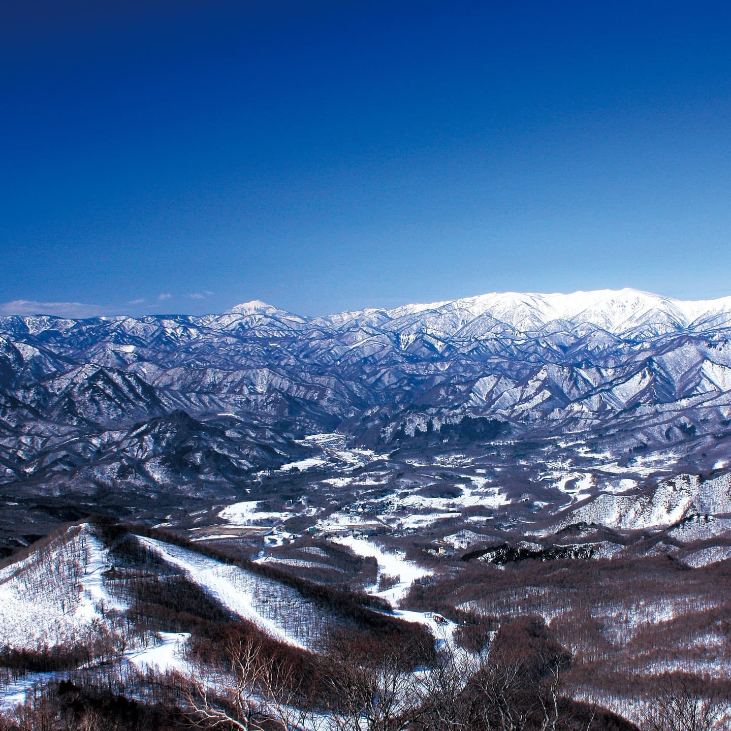 たかつえスキー場からの眺め